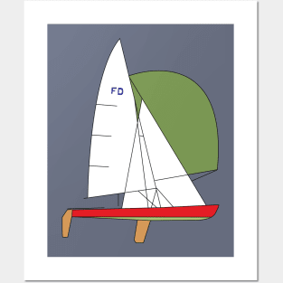 Flying Dutchman Sailboat Posters and Art